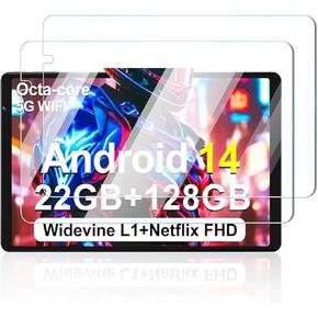 واقي الشاشة لـ JUEDUR R500 10 بوصة 2025 Android 14 Tablet ، مضاد للخلع 9H صلابة اللمس حساس 2.5D الحواف الدائرية خالية من التثبيت سهلة التثبيت ، 2 عبوة.