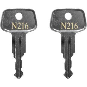 N216 Car Rack Key,Errebi Replacement Key for Thule Ski,Cargo Box,Roof,Carrier Racks and Crossbars-Codes N216 [2 pcs]