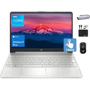 HP 2024 15.6 "HD Touchscreen Business Business Captop ، 6-Cores Intel I3-1215U (Beat I5-1135G7) ، 32GB RAM ، 1TB SSD ، WebCAM ، UHD Graphics ، WiFi ، Long Battery ، Type-C ، Win 11 Pro +Marxsolaccessory