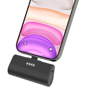 Portable Charger for iPhone,3500mAh Ultra-Compact Small Power Bank Compatible with iPhone 6/7/8/SE/11/XR/12/12 Pro Max/13/13 Pro Max/14/14 Pro Max/14 Plus Series（Black）