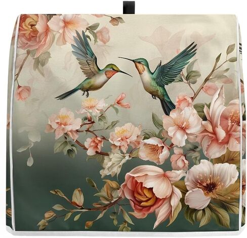 Two Hummingbirds Pink Flowers Mixer Covers for Stand Mixer 4.5-5 Qt Accessories and Attachments for Stand Mixer with Top Handle Pockets Kitchen Appliance in Saudi Arabia