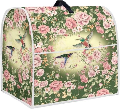 Two Hummingbirds Pink Flowers Mixer Covers for Stand Mixer 4.5-5 Qt Accessories and Attachments for Stand Mixer with Top Handle Pockets Kitchen Appliance in Saudi Arabia