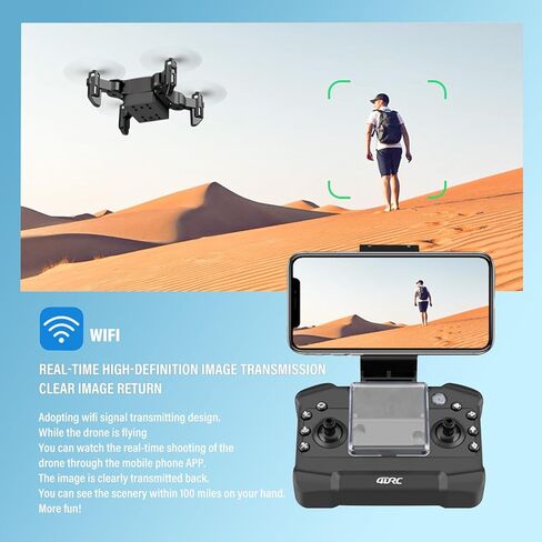 طائرة بدون طيار مصغرة مع كاميرا 4K بمحاور ستة محاور مكوك مكوك ميني قابلة للطي FPV بدون طيار طائرة خفيفة صغيرة مجلية in Kuwait