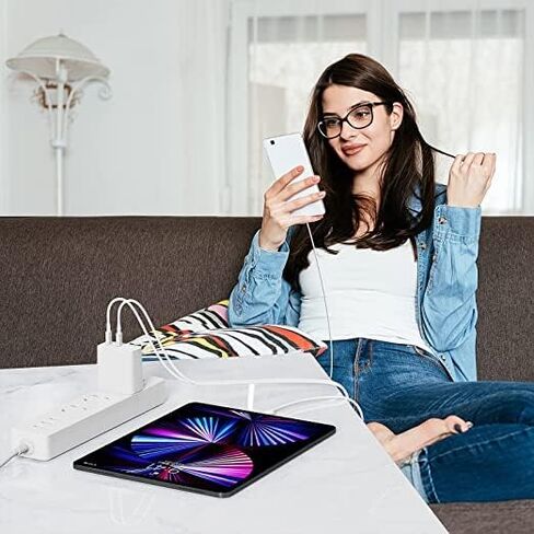 iPhone 14 13 Charger Fast Charger [MFI Certified] ، 40W Port USB C Charger Block مع كابل شحن Lightning من النوع 3 قدمًا لـ iPhone 11 Pro Max/11 Pro/11/XS Max/XS/XR/X/8 Plus/8 ، iPad mini-1 in Saudi Arabia