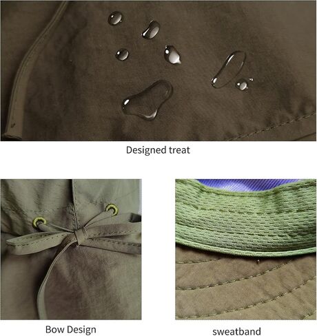 Sun Hats for Women Hiking Fishing Hat Wide Brim Hat with Large Neck Flap Sun Protection Hats for Men and Women in Saudi Arabia