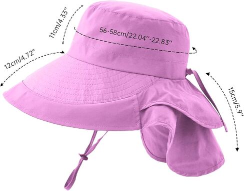 Sun Hats for Women Hiking Fishing Hat Wide Brim Hat with Large Neck Flap Sun Protection Hats for Men and Women in Saudi Arabia