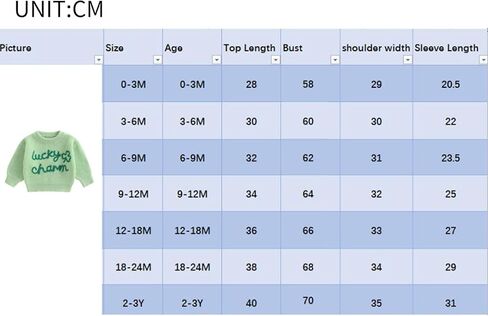 St.Patricks Day Baby Girl Boy Outfit Long Sleeve Lucky Embroidery Sweater Solid Color Sweatshirt Shamrock Clothes in Kuwait