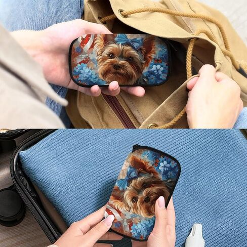 Yorkshire Terrier Print USB Storage Case Jump Drive Case, American Flag Print USB Flash Drive Case USB Holder Storage Bag, Portable Lightweight Electronic Organizer Case in Saudi Arabia
