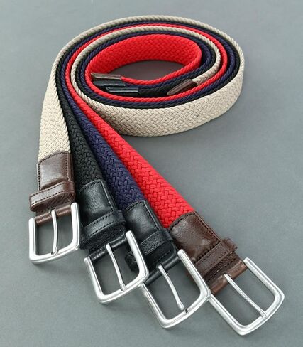 Trafalgar Riverside Solid Stretch Weave Belt in Saudi Arabia