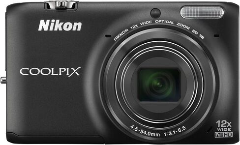Nikon COOLPIX S6500 Wi-Fi Digital Camera with 12x Zoom (Black) (OLD MODEL) (Renewed) in Saudi Arabia