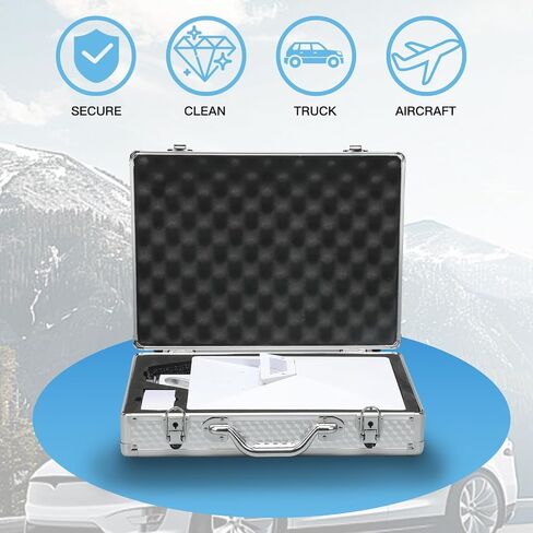 Starlink Mini Case - Custom Aluminum Hard Shell Carrying Case, Stylish Design with Protective Foam Lining, Shock-Absorbing Top Cover for Ultimate Protection(silvery) in Saudi Arabia