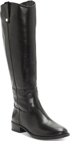 INC International Concepts Womens Fawne Leather Closed Toe Knee, Black, Size 6.0 in Saudi Arabia