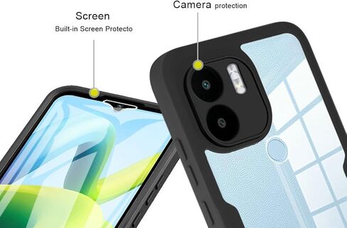 متوافق مع حالة Samsung Galaxy A06 ، واقي شاشة مدمج متوافق مع Samsung SM-A065F/DS Galaxy A06/SM-A065M/DS Cover Purple in Saudi Arabia