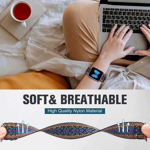 Compatible with EmeTerm Explore Band, Stretch Elastics Nylon Adjustable Replacement Strap Accessories Compatible for EmeTerm Explore in Saudi Arabia