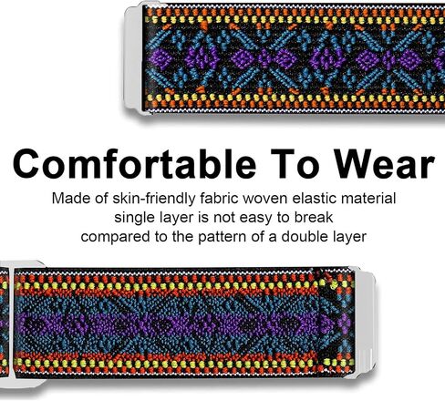 Compatible with EmeTerm Explore Band, Stretch Elastics Nylon Adjustable Replacement Strap Accessories Compatible for EmeTerm Explore in Saudi Arabia