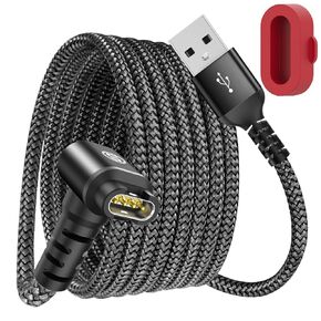 Garmin Watch Charger Cable 4ft for Garmin Venu 3/Venu 3S/Venu 2/Venu 2 Plus/Venu 2S/Venu Sq 2/Venu/Venu Sq, Replacement Charging Cable Cord Plus a Red Silicone Charger Port Protector Anti Dust Plug