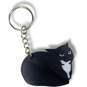 2 Key Rings Banana Cat Gift Couple Boyfriends Friends 14 February valentine's day