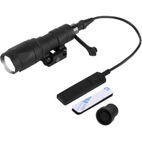Tactical Flashlight Rifle Weapon Light M300A Mlok Flashlight LED Tactical Light with Pressure Switch Black