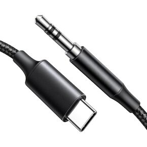 3.3FT USB C to 3.5mm iPhone Aux Cord, iPhone Aux Audio Cable for Car Home Stereo Speaker Headphone for iPhone 16 16Pro 15 Pro Max 15 Plus, Samsung Galaxy S24 S23, Pixel 9 8 Pro 8a 7, iPad Pro, Android