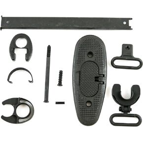 AmmoGarand M1 Garand Stock and Hand Guard Metal Set with Lower Band Dark MILSPEC Park Finish
