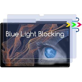 2 Pack Anti Blue Light Screen Protector for Samsung Galaxy Tab S9 Ultra & Galaxy Tab S8 Ultra & Galaxy Tab S10 Ultra (14.6 inch),Blue Light Blocking,Eye Protection Film,Anti Glare Screen Protector