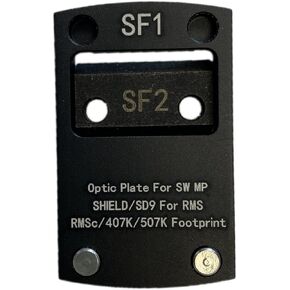 ADE Optic Mounting Plate for Smith & Wesson Shield/MP2.0 Pistol - Compatible with ADE Spike/Nuwa, Shield RMSc/RMS,Sig Romeo Zero, Holosun 407K & 507K & EPS Carry red dot Sight