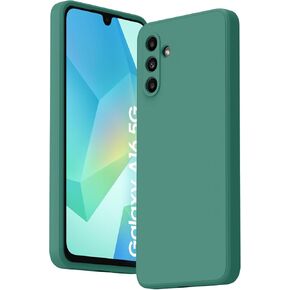Vancle Case for Samsung Galaxy A16 5G Case, Silicone Phone Case, Soft Anti-Scratch Microfiber Lining, Full Body Shockproof Slim Cover,Dark Green
