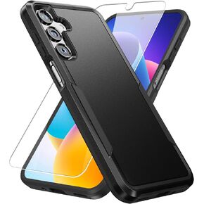 for Samsung Galaxy A16 5G Case,Galaxy A16 5G Phone Case with HD Screen Protector [Military Grade Drop Tested] Heavy-Duty Tough Rugged Shockproof Protective Case for Samsung A16 5G, Black