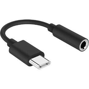 USB C to 3.5mm Headphone Jack Adapter, Aux Female to Type C Male Dongle Audio Cable Cord Compatible with Apple iPhone 16/16 Pro/Pro Max 15/15 Pro/Pro Max/Plus iPad Pro/Air/Mini MacBook Air/Pro