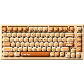 MG75W Bun Wonderland Wireless Mechanical Keyboard 75% Hot-Swappable Dual-Mode Gaming Keyboard with PBT Dye-Sub MOG Profile Keycaps (Akko V3 Piano Switch Switch)