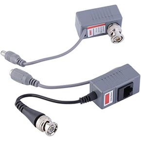 axGear CCTV Coax BNC Video Power Balun Transceiver to CAT5e CAT6 RJ45 Connector