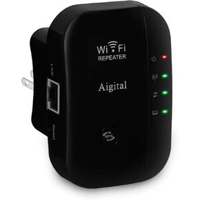 WIFI Range Extender 300Mbps Wireless Defeater Super Sign Signal Booster 2.4Ghz مع وضع المكرر/وضع نقطة الوصول | الإعداد واحد بوت | زر WPS | هوائي مدمج | ميناء LAN يتوافق مع أي جهاز توجيه