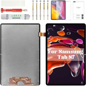 for Samsung Tab S7 Screen Replacement Touch for Samsung Galaxy Tab S7 LCD Screen Replacement Digitizer for Samsung Tablet S7 SM-T870 Replacement Screen Display Assembly Kits SM-T875 SM-T876B Black