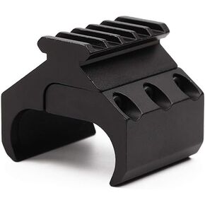 Tactical Double Barrel Clamp Mount, 20mm Picatinny/Waver Rail Adapter Laser Sight Flashlight Base Mount for Horizontal Double Barrel Rifle