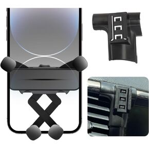 Car Phone Holder for Jeep Grand Cherokee, Compatible with iPhone and All Smartphones, Easy Operation, Auto Lock, Fits 2014-2018 Models, Black