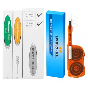 3 PCS Fiber Cleaner Fiber Optic Tools Cleaning Pen for SC/ST/FC & LC/MU & MPO/MTP Connector, Fiber End Face Cleans & Optical Connector Cleans