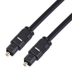 MECCANIXITY Digital Optical Audio Cable, SPDIF Optical Cord for Sound Bar/TV/PS4/Monitor/Xbox/Home Theater, 10ft