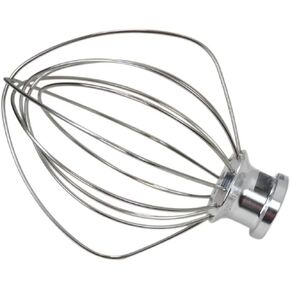 New Upgraded 6-Wire Whip Attachment Fits for Kitchen-Aid K45SS, KSM110, KSM103, KSM75, KSM95, K45, KSM100 and KSM90 models stand mixers