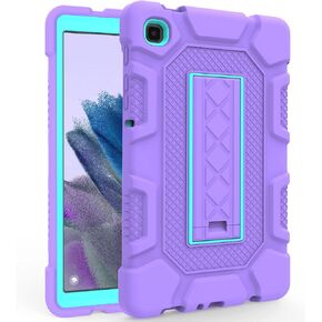 Rantice Samsung Galaxy Tab A7 Lite Case for Kids 8.7 Inch 2021 with Kickstand, Shockproof Rugged (SM-T220/T225), Purple+Green