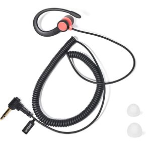 UAYESOK Radio Listen Only Earpiece 3.5mm Audio Jack, Removable Hook in-Ear Earphone for Motorola Icom, Speaker Mic of Kenwood Baofeng, Police Security Surveillance Headset, Fit Left &Right Ear