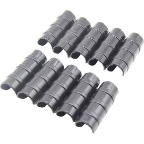Garden Buildings Tube Clip 0.75 inch Black Greenhouse Clips Greenhouse Frame Pipe Tube Film Clip Connector Kit Pack of 10, Can Clamping Something outer diameter of 0.75-0.79in