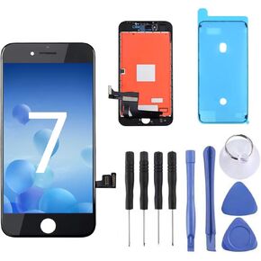 for iPhone 7 Screen Replacement 4.7 Inch, 3D Touch Screen LCD & Digitizer Display Replacement Model A1660, A1778, A1779 Assembly & Repair Tools (Black)