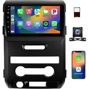 Leadfan Car Radio for Ford F150 2009 2010 2011 2012,F150 CarPlay and Android Auto 9 Inch Stereo with Blutooth GPS Navigation WiFi Backup Camera+CanBus