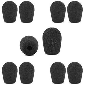 5 Pair Mic Covers Compatible with VXI Blueparrott B250XT B350XT B450XT B550-XT C400-XT S450-XT Headset Universal Foam Microphone Windscreens (5 Pair)