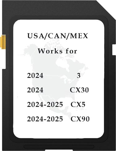 New Updated Navigation SD Card Map USA/CA/MEX Fit for 2024 CX-30/3,2024-2025 CX-90/CX5 in Saudi Arabia