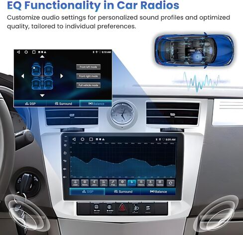 [2+64g] inefala لـ Chrysler Sebring 2006-2010 Android Car Radio Stereo مع Carplay Android Auto ، شاشة لمس عالية الدقة مع GPS WiFi BT FM/RDS EQ SWC 26UI Canbus Camera Camera Camera Camera Camera in Saudi Arabia