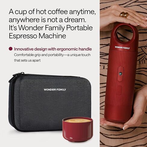 صانع الإسبريسو المحمول قرمزي in Kuwait