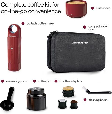 صانع الإسبريسو المحمول قرمزي in Kuwait