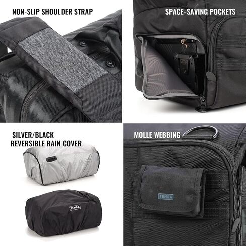 Tenba Cineluxe V2 الكتف Bag 21 - Black (637-524) in Kuwait