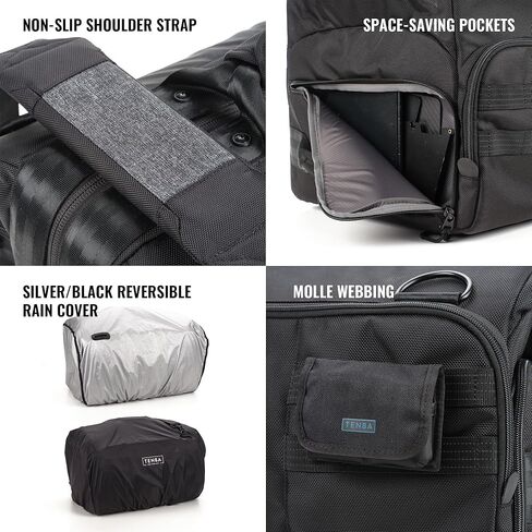 Tenba Cineluxe V2 الكتف Bag 21 - Black (637-524) in Kuwait
